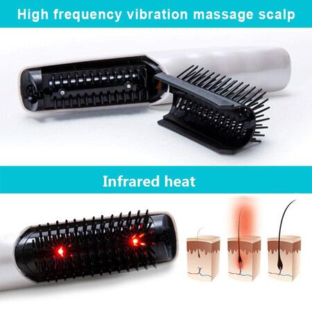 Electric Infrared Massage Comb, Electric Hair Growth Massage Brush, body Massager Daily Home Use