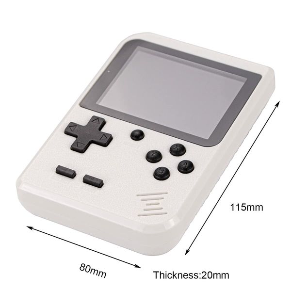 White-Retro Game Machine Handheld Game Console with 400 Classical FC Game Console Support for Connecting TV Gift Birthday for Kids and Adult