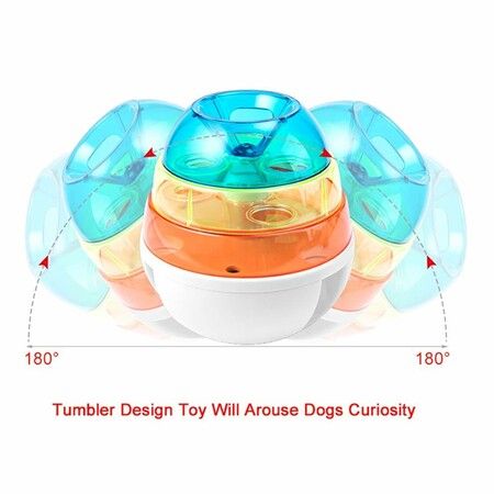 Dog Treat Dispensing Toy - Interactive Dog Treat Toys Pet Treat Ball for Small Medium Dogs & Cats