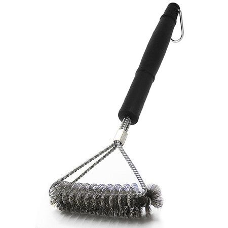 Clean Grill Brush, Bristle Free BBQ Grill Brush, Rust Resistant Stainless Steel Barbecue Cleaner