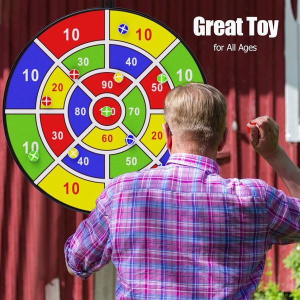 29Inch Large Dart Board for Kids,Kids Dart Board with Sticky Balls,Boys Toys,Indoor/Sport Outdoor Fun Party Play Game Toys,Birthday Gifts for Age3+ Boys Girls