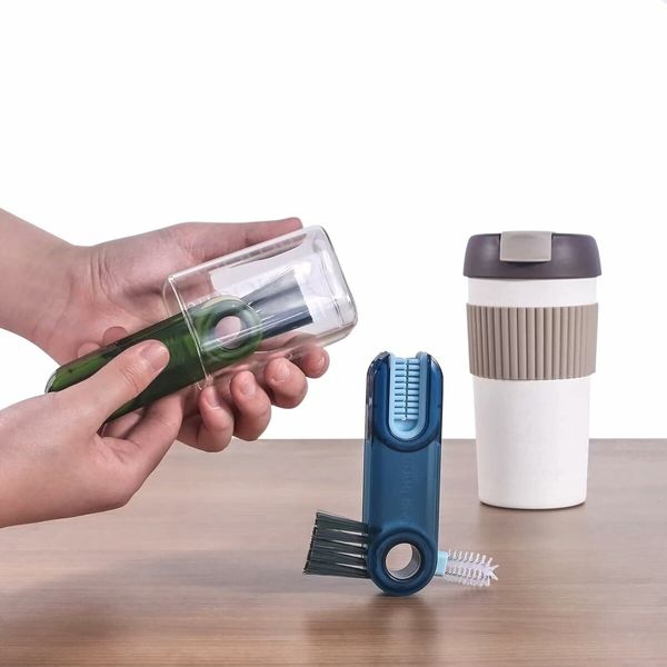 3 in 1 Cup Lid Gap Cleaning Brush Set, Multifunctional Insulation Bottle Cleaning Tools 3Pcs