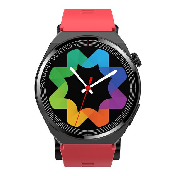 Newest Smart Watch Heart Rate Blood Sugar Blood Pressure Uric Acid Blood Lipid Body Temperature Monitoring Remote Care Sports Watch  Color Red