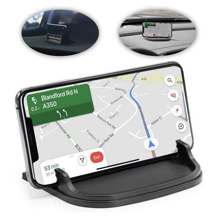 Car Phone Holder, Anti Slip Silicone Cell Phone Mount For iPhone, Galaxy, Android Phone and GPS