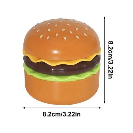 Hamburger Night Light Rechargeable LED Nursery Night Lights Portable Cute Night Stand Lamp With Pencil Sharpener Kawaii Desktop