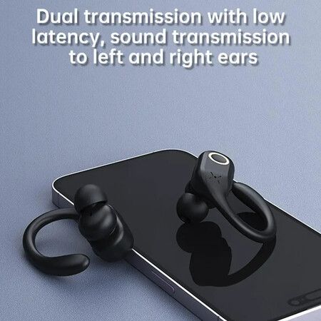 TWS Wireless Bluetooth Earphones ANC ENC 2Noise Reduction BT5.3 Waterproof Sports Headphones HIFI Ear-hanging Headset