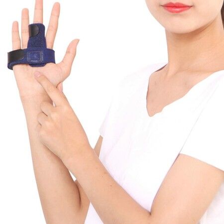 Finger Splint, Trigger Finger Splint Finger Trigger Finger Orthosis Finger Bandage for Finger Tendon Release and Pain Relief 2PCS