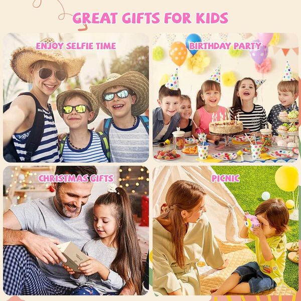 Kids Camera for Girls/Boys, Portable Selfie Toy Camera for Kids Ages 3-12, 20MP 1080P HD Digital Video Camera with 32GB SD Card for Kids, Birthday Christmas Festival Gifts (Pink)