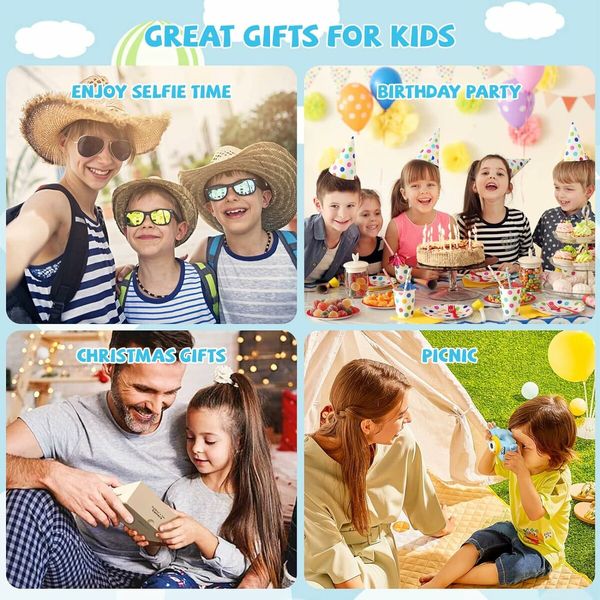 Kids Camera for Girls/Boys, Portable Selfie Toy Camera for Kids Ages 3-12, 20MP 1080P HD Digital Video Camera with 32GB SD Card for Kids, Birthday Christmas Festival Gifts (Blue)