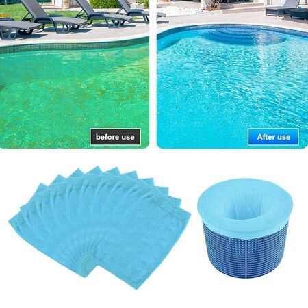 Pool Skimmer Socks,5 Pack Reusable Effective Pool Filter Basket Socks,Filters Baskets and Skimmers to Filter Leaves,The Ideal Sock/Net/Saver to Protect Your Pool