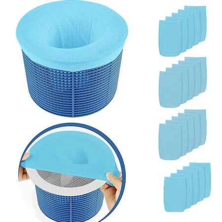 Pool Skimmer Socks,5 Pack Reusable Effective Pool Filter Basket Socks,Filters Baskets and Skimmers to Filter Leaves,The Ideal Sock/Net/Saver to Protect Your Pool