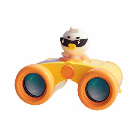 8x25 HD Optical Glasses Binocular 8X Zoom Magnification for Kids Telescope Gift Toys Adjustable Pupil Distance(Yellow)