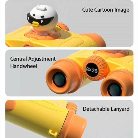 8x25 HD Optical Glasses Binocular 8X Zoom Magnification for Kids Telescope Gift Toys Adjustable Pupil Distance(Pink)