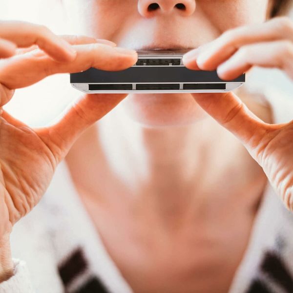 10 Holes 40 Tones Diatonic Harmonica, Key of C Blues Harp Harmonica for Adults, Professionals and Students and Beginners