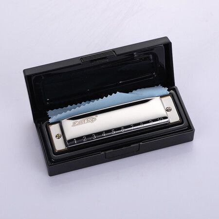 East top Harmonica, C Key Blues Harmonica for Beginners and Adults, 10 Holes Mouth Organ Blues Harp Diatonic Harmonica for For Kids Christmas' Gift