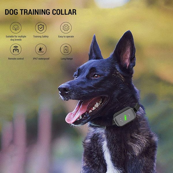 Dog Trainer Anti-Barking Smart Waterproof Shock Training Pet Charging Remote Control Collar Pet Supplies