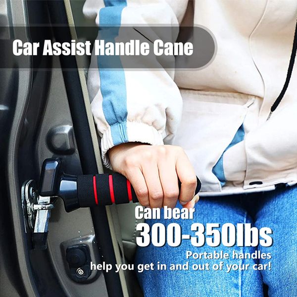 Car Door Handle Assist Bar Non-Slip Elderly Vehicle Standing Support Safety Hammer Mobility Aid Window Breaker Car Accessories