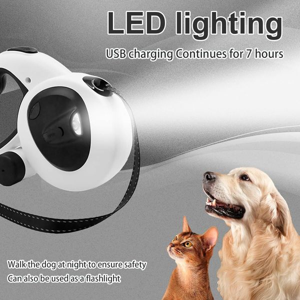 Retractable Dog Leash with LED Light Dispenser 16ft Heavy Duty Dog Leash