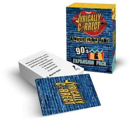 Lyrically Correct 90's Expansion Pack Music Trivia Card Game, Multi-Generational Family Gatherings, Adult Game Night and Fun Trivia