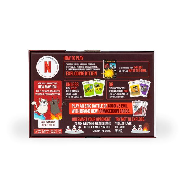 Exploding Kittens Good vs. Evil - 55 Cards,Elevate with New Characters - Family Games for Kids and Adults - Funny Card Games