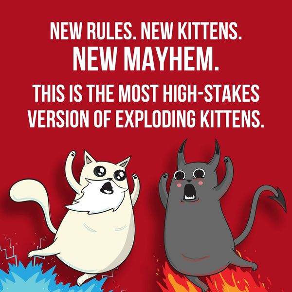 Exploding Kittens Good vs. Evil - 55 Cards,Elevate with New Characters - Family Games for Kids and Adults - Funny Card Games