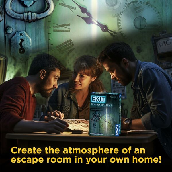 Exit:The Abandoned Cabin,Kennerspiel Des Jahres Winner,Family-Friendly, Card-Based at-Home Escape Room Experience for 1 to 4 Players, Ages 12+