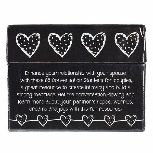 88 Great Conversation Starters for Husbands and Wives,Romantic Card Game,Communication & Marriage Help,Fun Anniversary or Wedding Gifts for The Couple