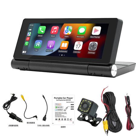 6.86 Inch Car Player MP5 Wireless CarPlay Android Car Phone Screen Portable BT/AUX/FM Transfer Touch Foldable