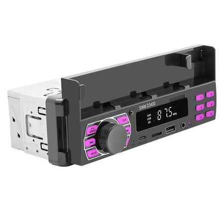 Car Radio Bluetooth 1 Din Mp3 Player Handsfree A2dp Aux C Unit Usb Phone Type Holder Tf System Remote Audio App U4p1