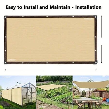 Sunshade Net for Garden, UV Protection, Outdoor Pergola, Sun Cover, Pool Awning, Plant Shed Sail, 90% Shading (3*5M)