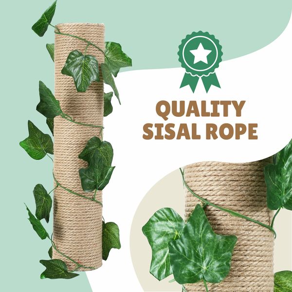 90cm Cat Tree Tower Kitten Sisal Scratching Post House Stand Activity Centre Cave Scratcher Condo Artificial Grass Gym Furniture Hammock Perch