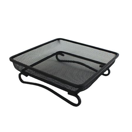 Platform Ground Bird Feeder Tray for Outdoors, Durable Metal Mesh Design and Includes Bird Seed Scoop