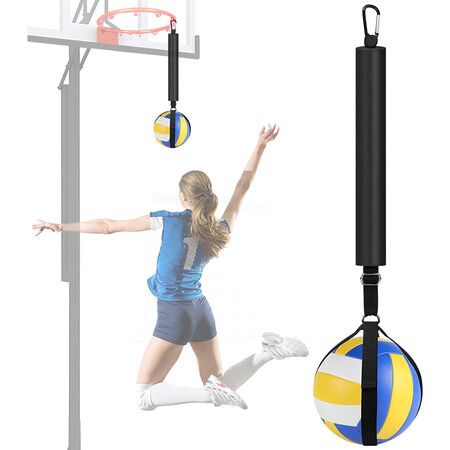 Volleyball Spike Coach, Basketball Hoop Spike Training System, Volleyball Equipment, Helps Improve Service, Jumping, Arm Movements and Peak Power