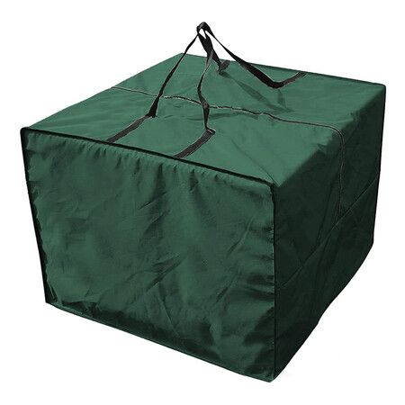 Cushion Storage Bag, Outdoor Patio Furniture Storage Bag with Zipper and Handles, Large Patio Furniture Storage Bag,81*81*61CM (Green)