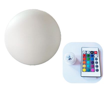 White Ball(1PCS)-LED Beach Ball with Remote Control-16 Colors Lights and 4 Light Modes,30M Control Distance,Outdoor Beach Party Games for Kids Adults