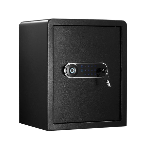 Digital Safe Security Box Electronic 40L Key Lock Money Jewellery Cash Deposit Fingerprint Steel Password Home Office