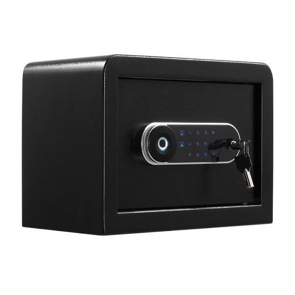 Digital Safe Security Box Electronic 16L Key Lock Fingerprint Steel Money Cash Deposit Jewellery Password Home Office