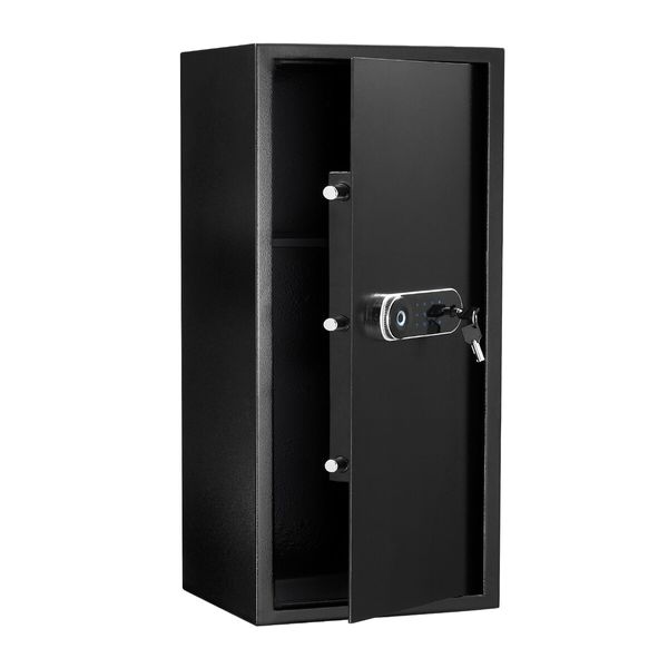 Security Box Digital Safe Electronic 60L Key Lock Fingerprint Steel Money Jewellery Deposit Cash Password Home Office