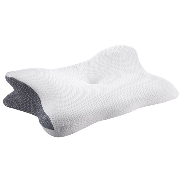 Contour Bed Pillow Cervical Memory Foam Cushion Neck Shoulder Support Ergonomic Pain Relief Side Back Stomach Sleeper Breathable Pillowcase