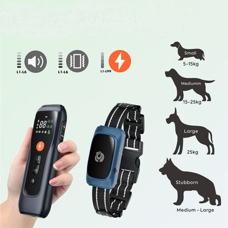 Dog Shock Collar, 4000FT Dog Training Collar with Remote Color Screen, IPX7 Waterproof Electric Collar for All Breeds