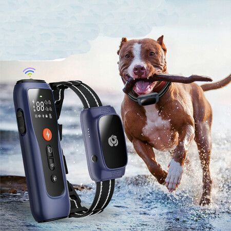 Dog Shock Collar, 4000FT Dog Training Collar with Remote Color Screen, IPX7 Waterproof Electric Collar for All Breeds