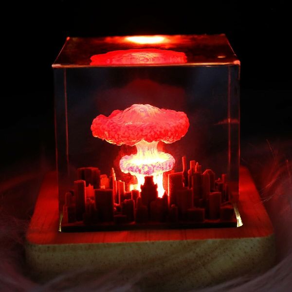 Mushroom Cloud Nuclear Explosion Lamp, Atomic Bomb Model Atmospheric Lamp,Children's Room As Well As Living Room Decoration, Creative Christmas Gifts For Friends