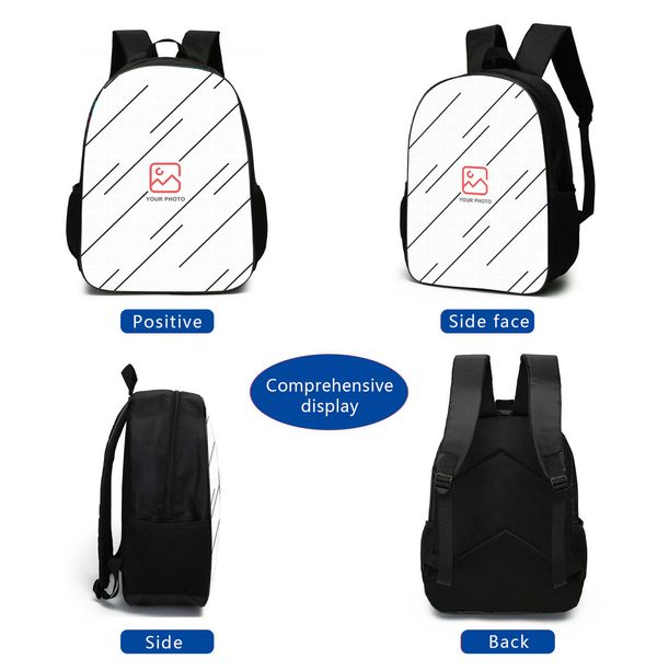 16 Inch Backpack Kids Backpack School Bookbag with strap bag Pencil Case Middle High School Backpack for Teen Boys Girls