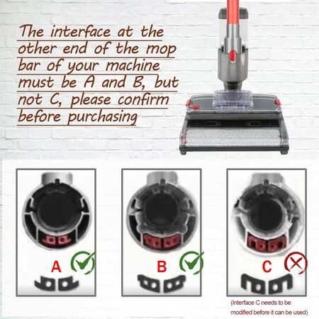 Wet and Dry Scrubbing Brushes for Dyson V15 V11 V10 V8 V7 Electric Broom Heads, Equipped with Cleaning and Sewage Tanks