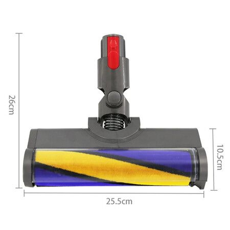 Soft Roller Brush Head For Dyson V7 V8 V10 V11 V15 Cordless Stick Vacuum Cleaners Parts Hardwood Floor Attachment