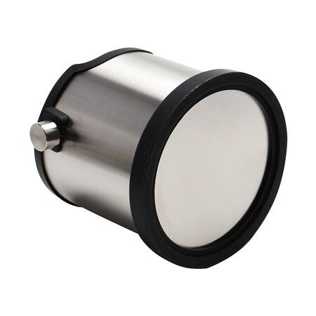 Coffee Knock Box, Capacity 1800ML Stainless Steel Espresso Grounds Container Waste Bin Coffee Tools (Silver)