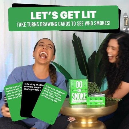 Do or Smoke Party Game for Adults - from The Makers of Do or Drink - Easy to Play Adult Card Game with 250 Cards - Trivia Games,Party Challenges,Versus,Truth,and More