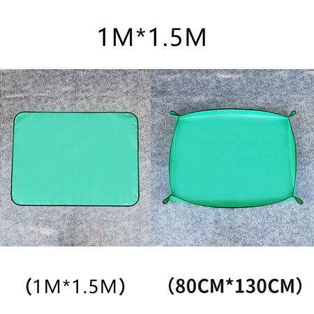 2 PCS 100*150cm Plant Repotting Mat Waterproof Indoor Succulent Potting Mat Portable Gardening Soil Changing and Watering mat and Foldable Garden mat