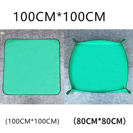 3 PCS 100*100cm Plant Repotting Mat Waterproof Indoor Succulent Potting Mat Portable Gardening Soil Changing and Watering mat and Foldable Garden mat