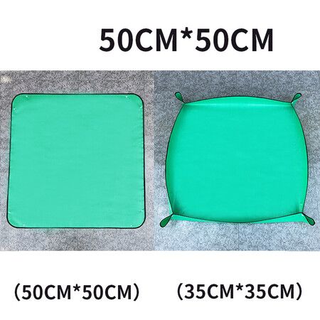 6 PCS 50*50cm Plant Repotting Mat Waterproof Indoor Succulent Potting Mat Portable Gardening Soil Changing and Watering mat and Foldable Garden mat